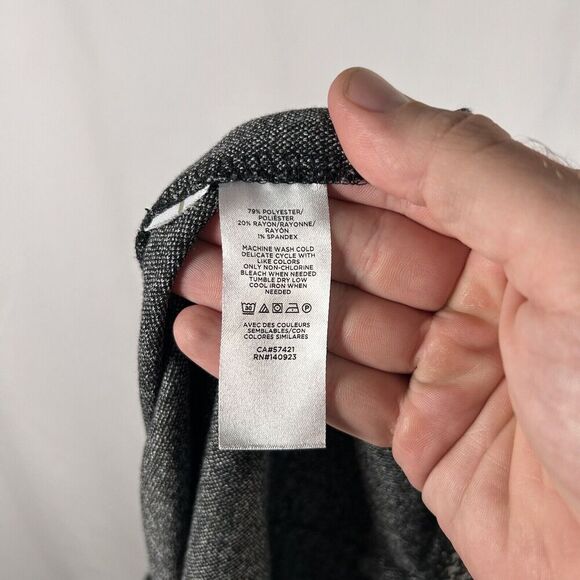 Loft Pants Women's XL Grey Pull On Stretchy High Rise 28" Inseam No Pockets - Picture 8 of 8